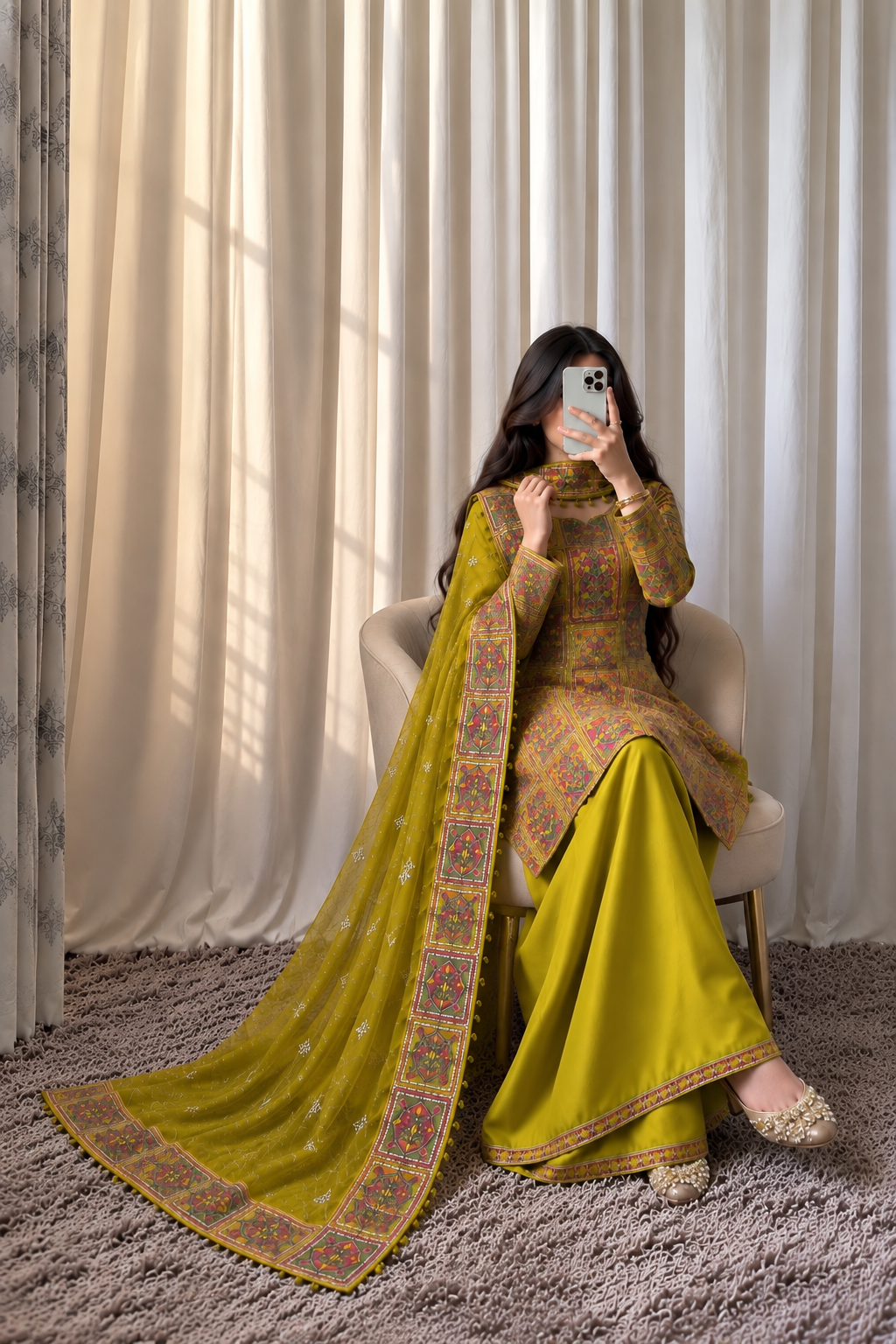 Dhani - Geometric Silk