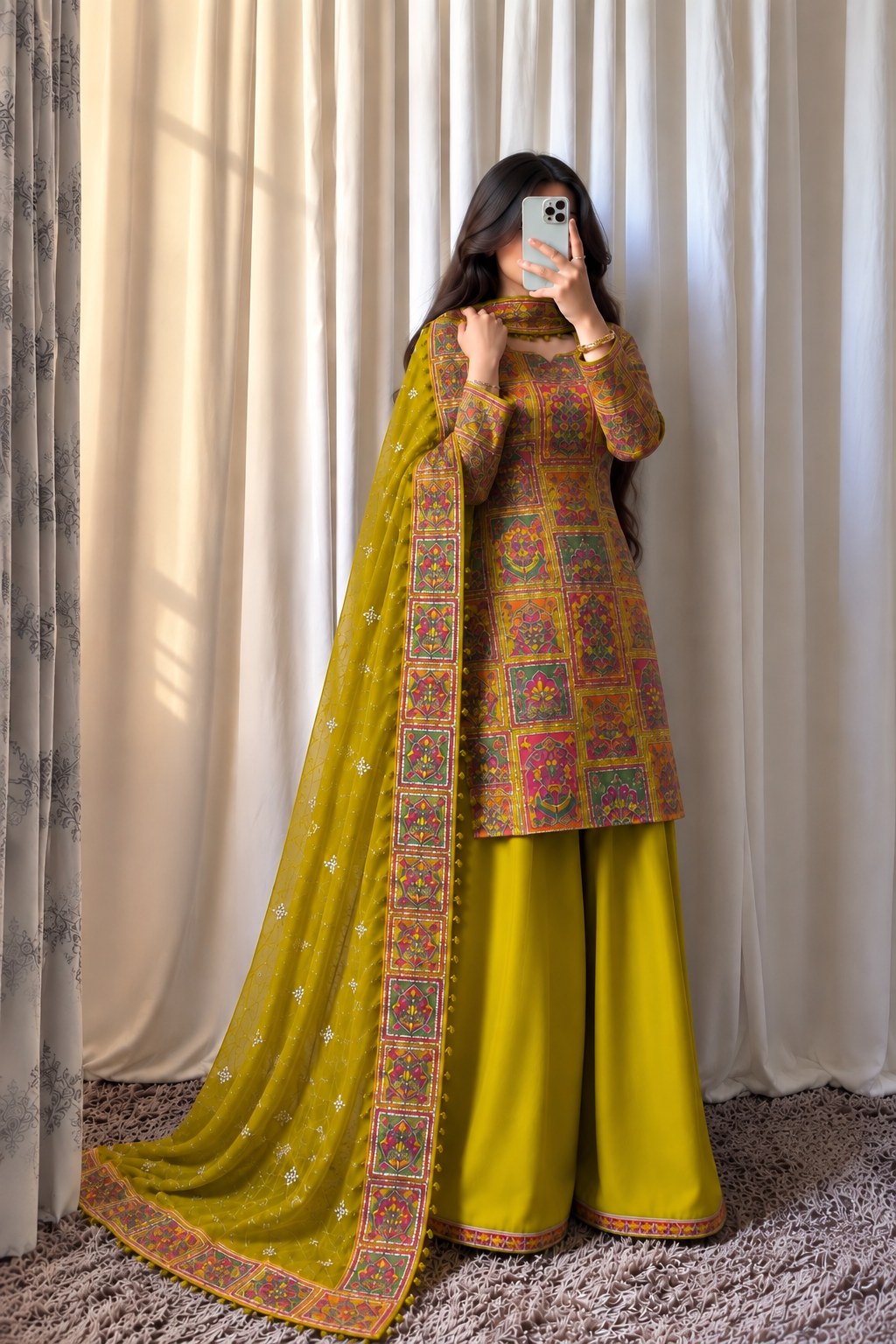 Dhani - Geometric Silk