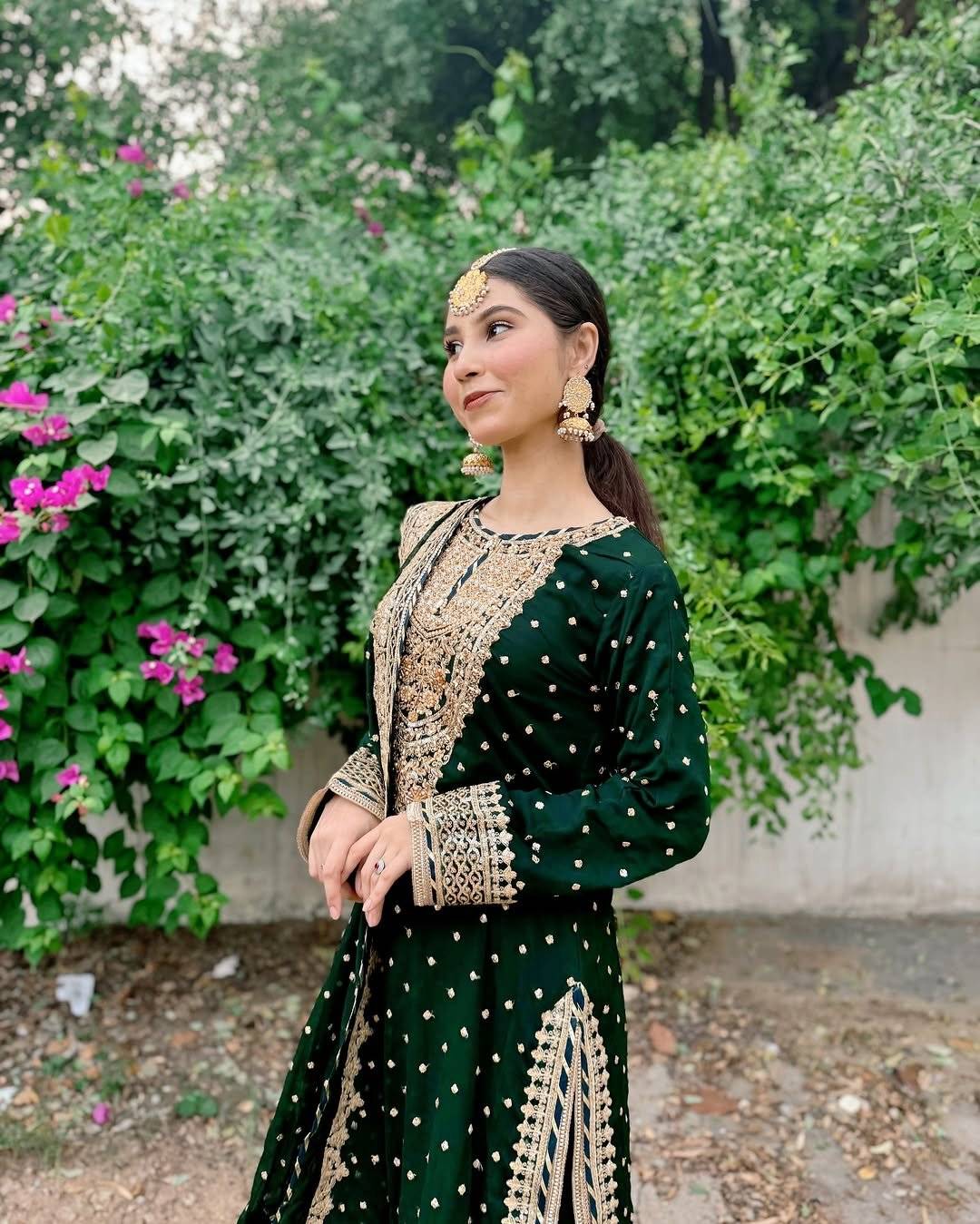 CHANDNI BY SBS BOTTLE GREEN