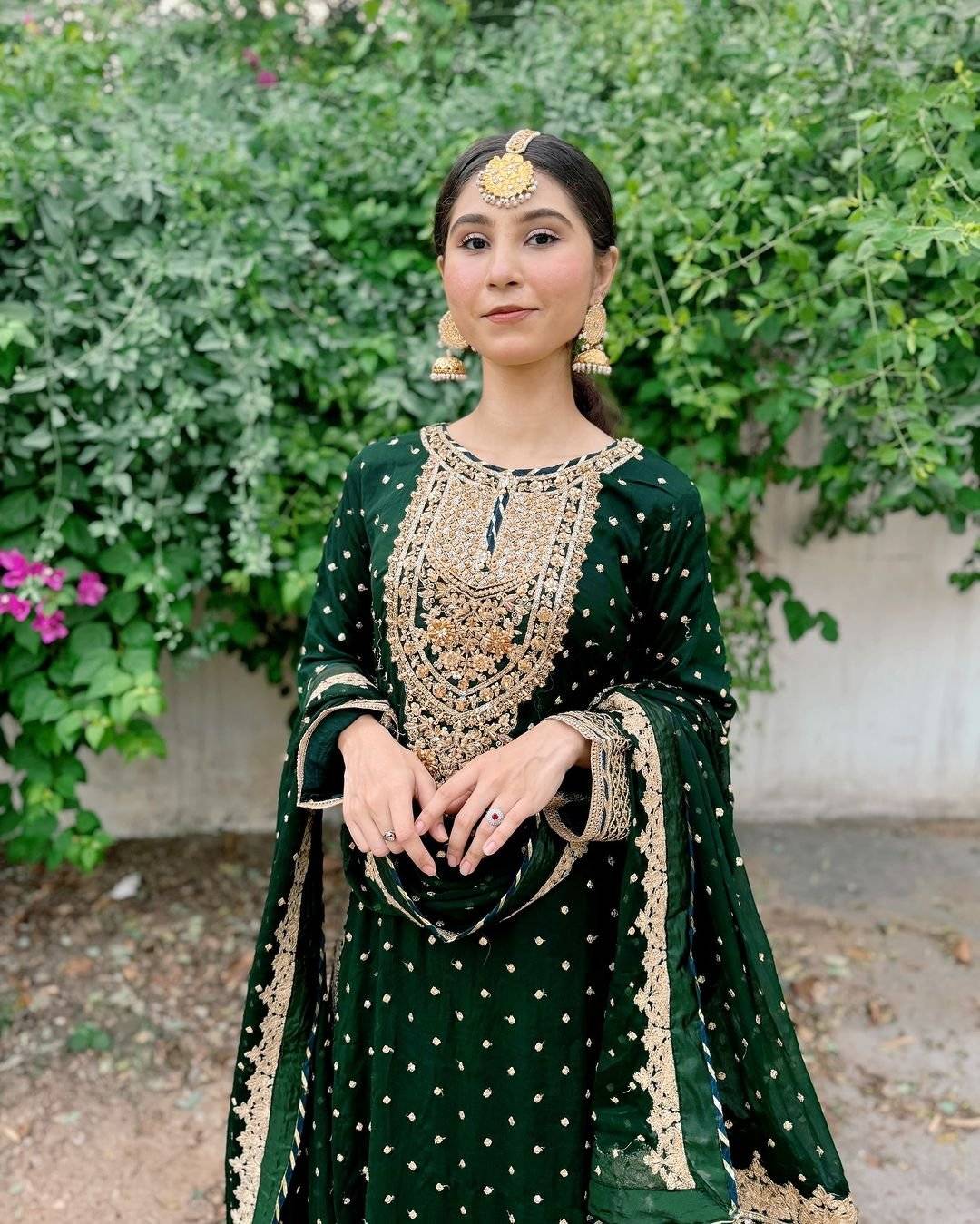 CHANDNI BY SBS BOTTLE GREEN
