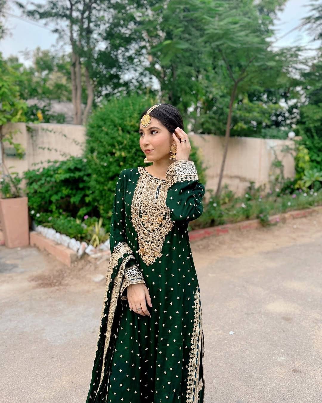 CHANDNI BY SBS BOTTLE GREEN