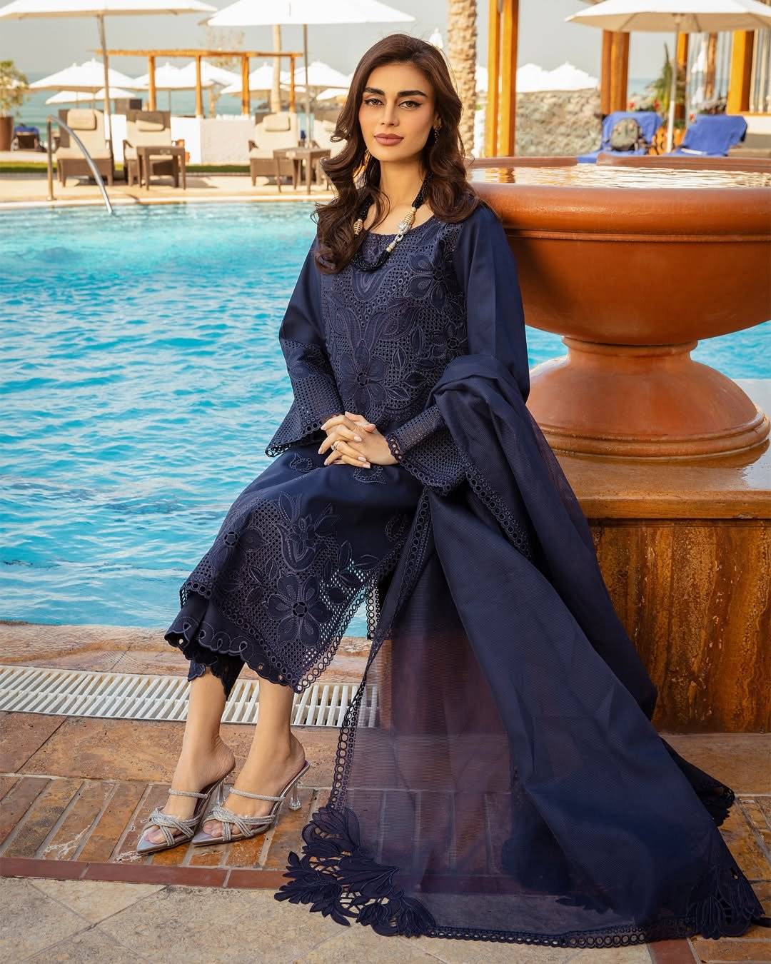 RANG-RASIA LAWN ROYAL BLUE 25