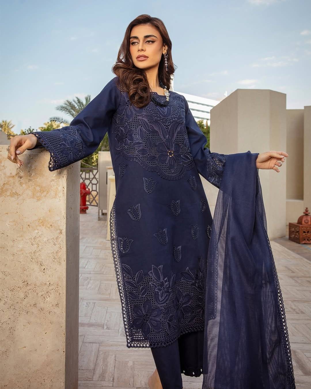 RANG-RASIA LAWN ROYAL BLUE 25
