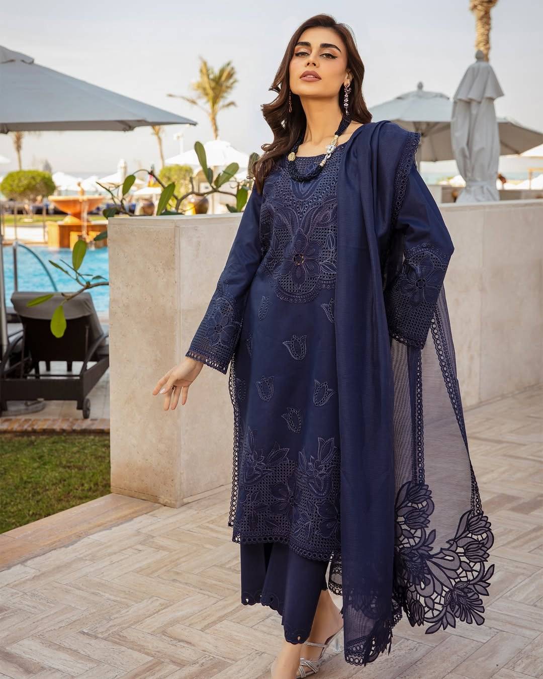 RANG-RASIA LAWN ROYAL BLUE 25