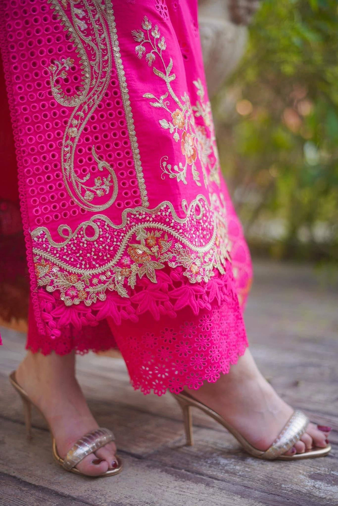 ANEELAS LAWN - LASER PINK