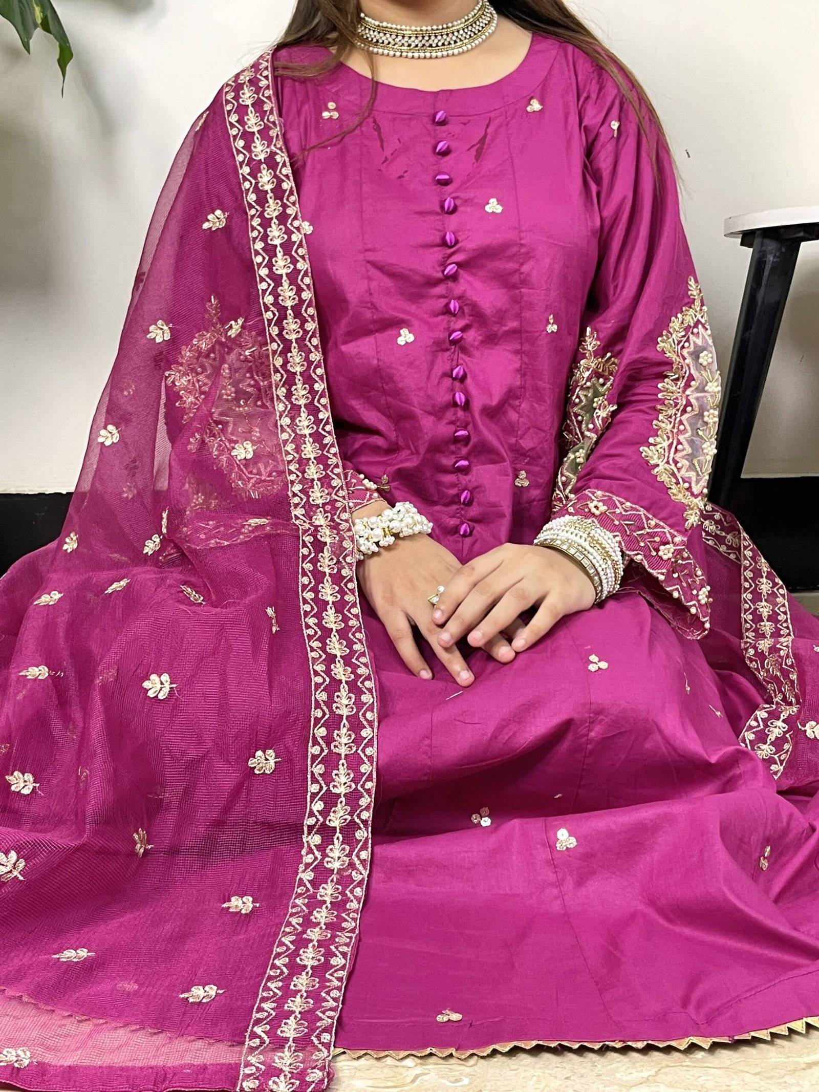 Magenta Frock Naylaa