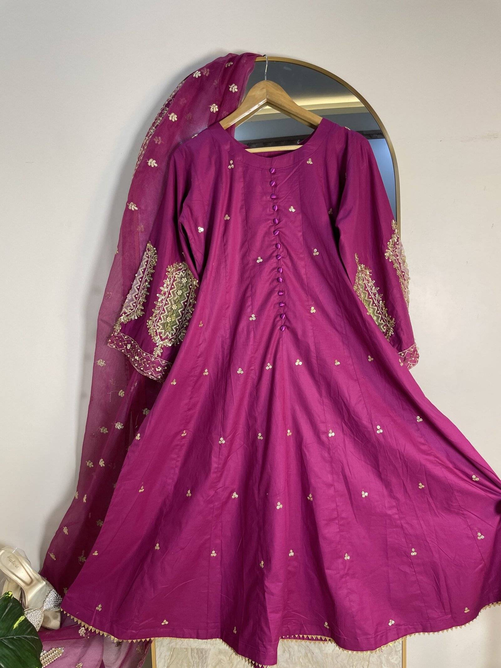 Magenta Frock Naylaa