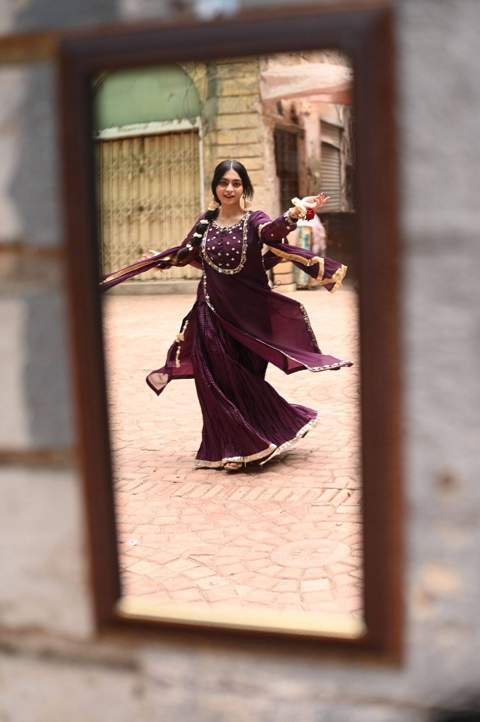 Royal Dark Purple Chiffon Crush Ensemble