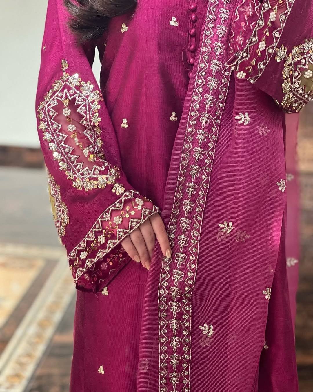 Margenda Raw Silk Ensemble