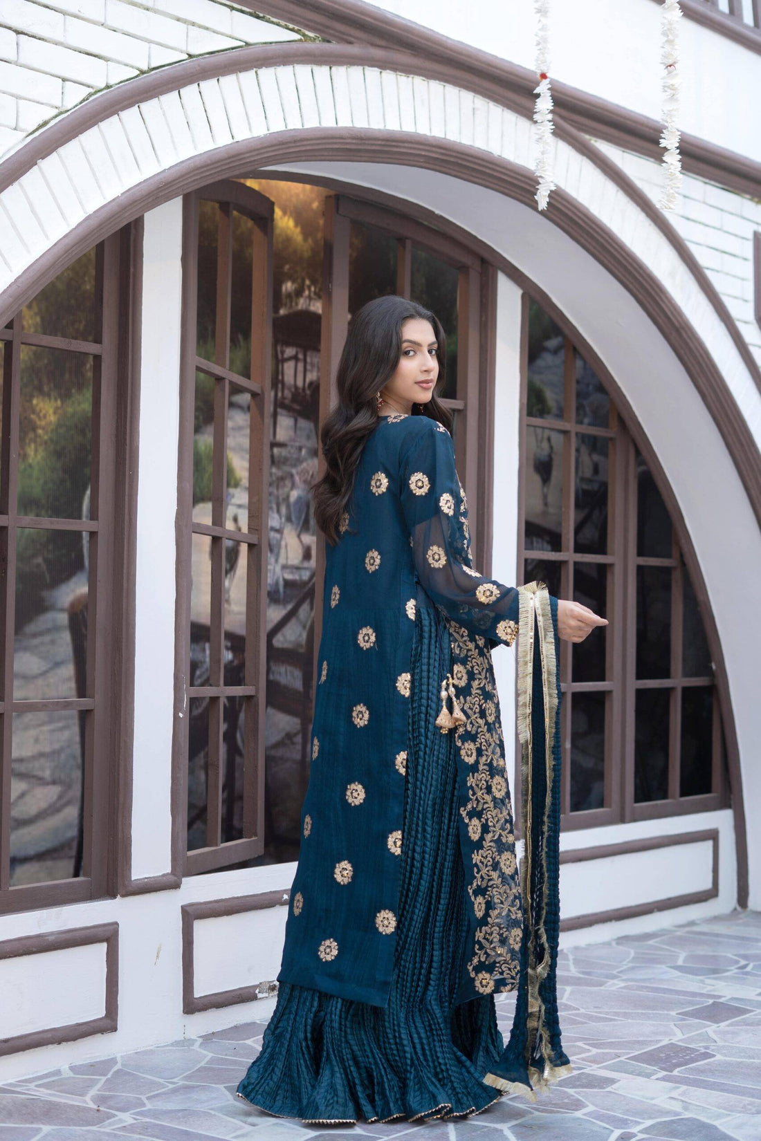 TEAL CRUSH LEHNGA