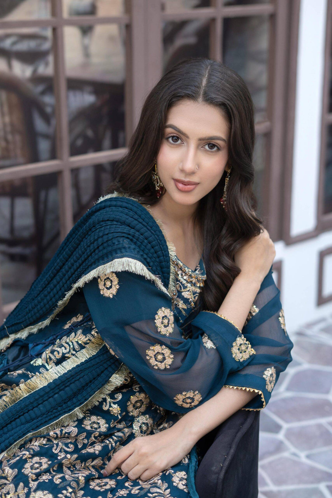 TEAL CRUSH LEHNGA