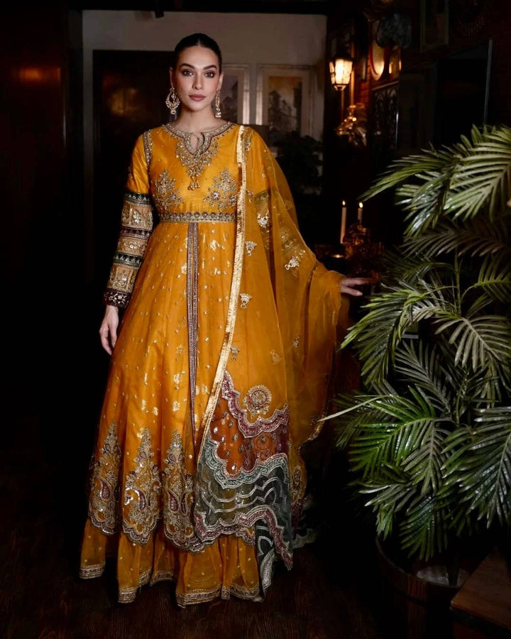 Anarkali from SBS PRET in Mustard Yellow