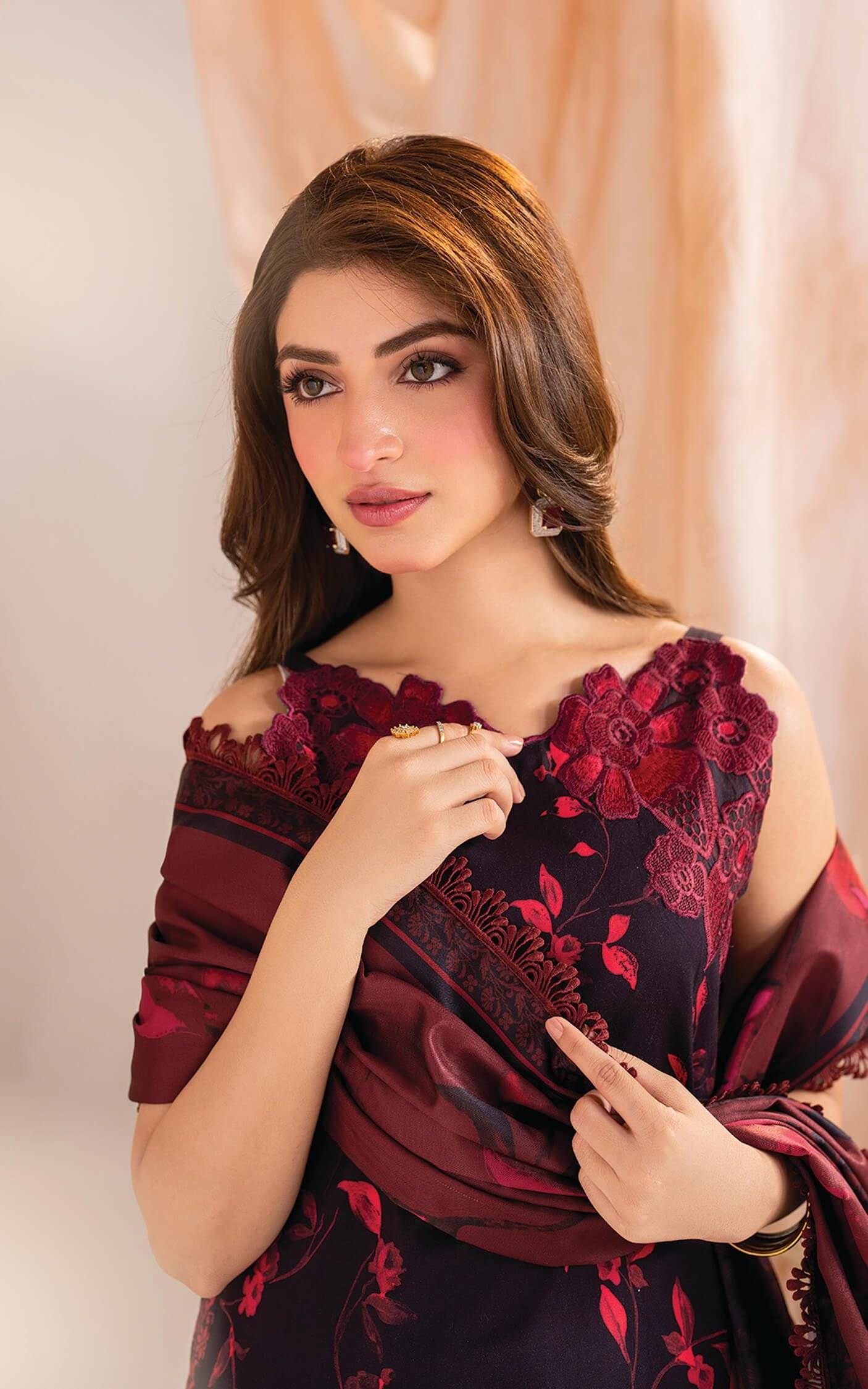 ASIFA NABEEL SILK 3PC BY SBS
