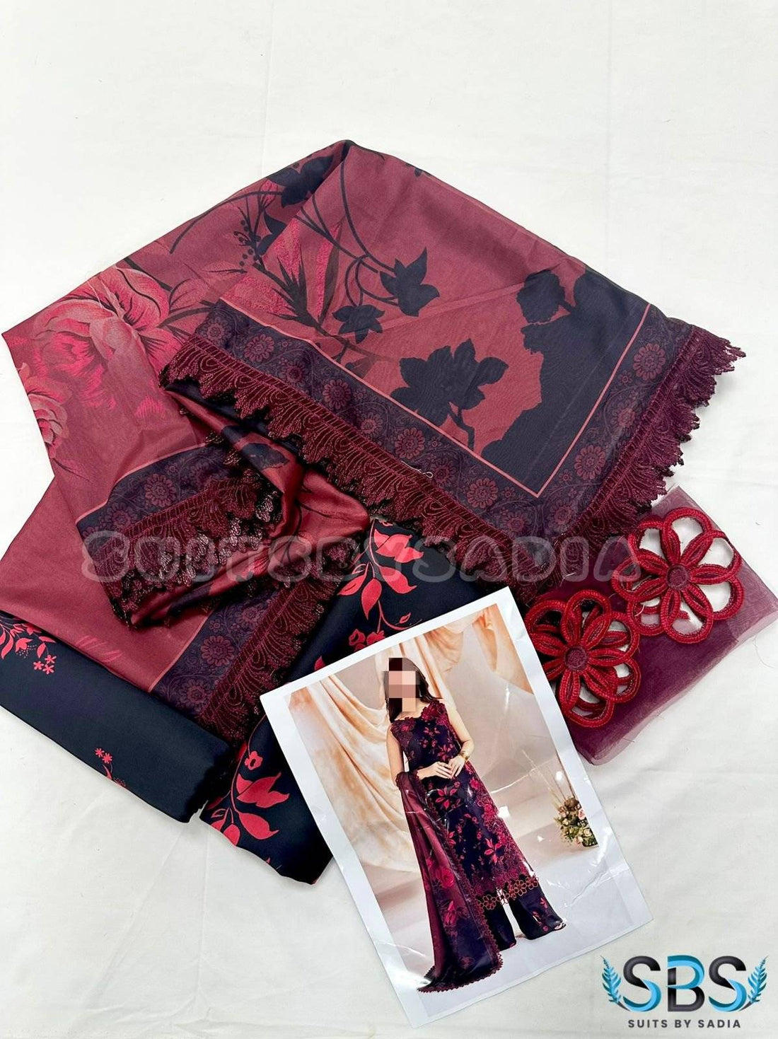 ASIFA NABEEL SILK 3PC BY SBS