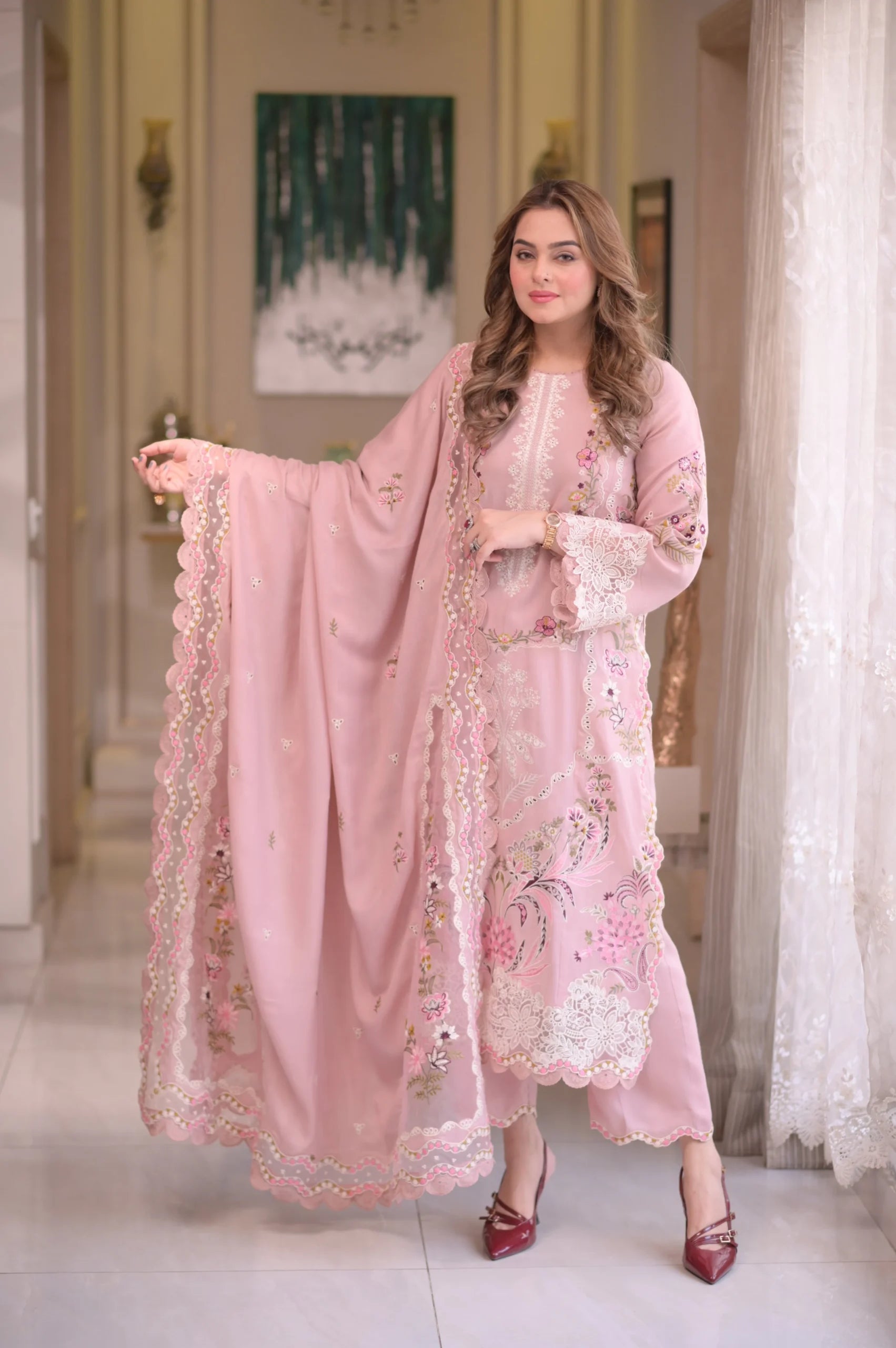 Aneela’s LAWN - blushy pink