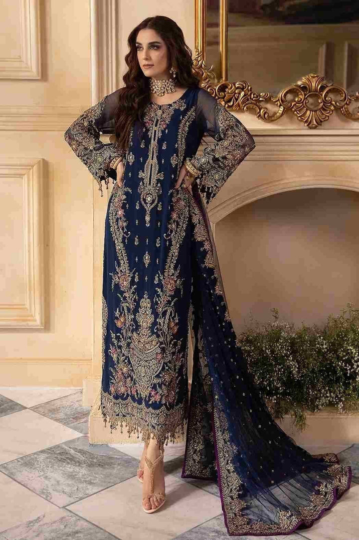 CHARIZMA CHIFFON NAVY BLUE