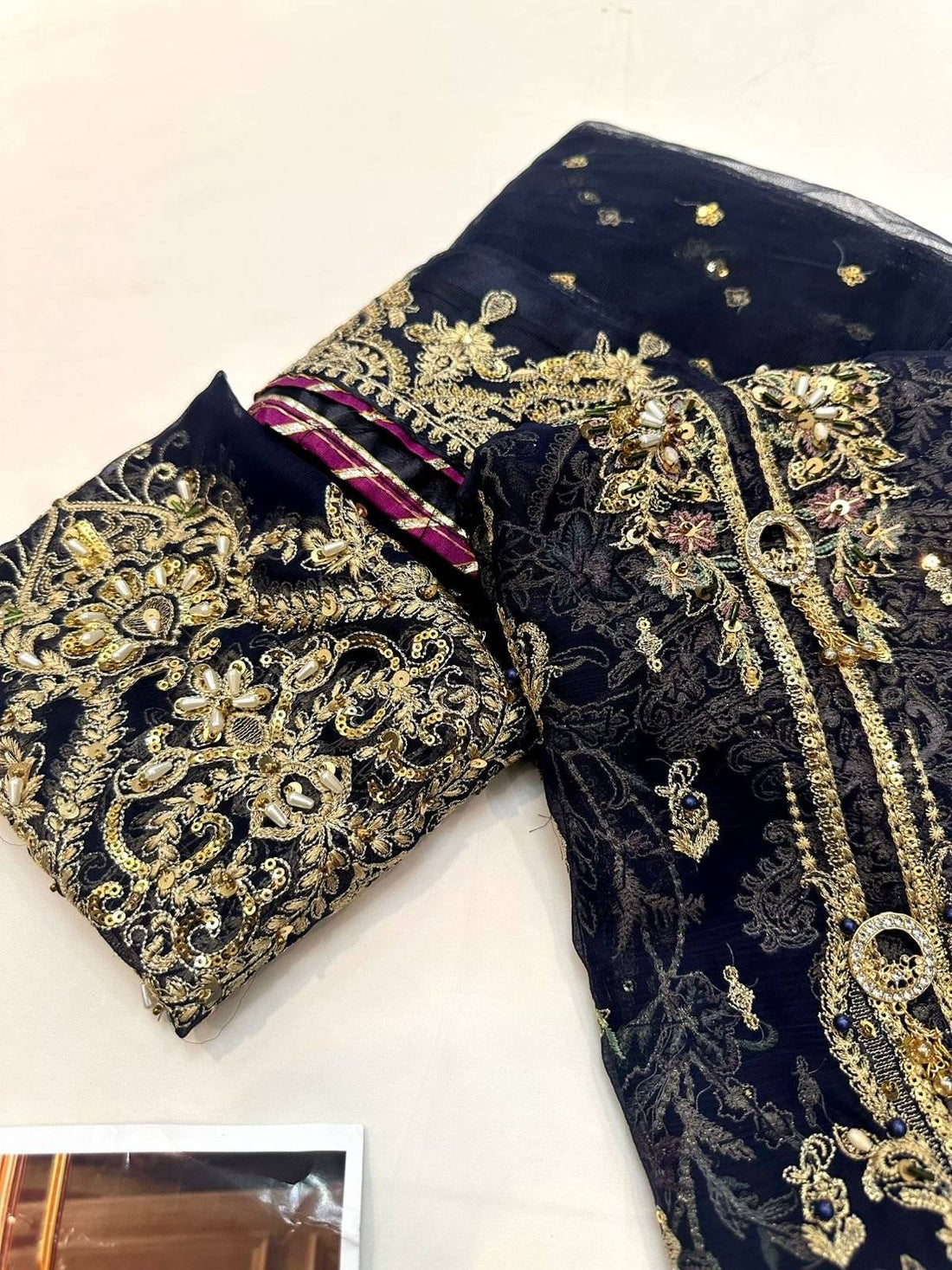 CHARIZMA CHIFFON NAVY BLUE