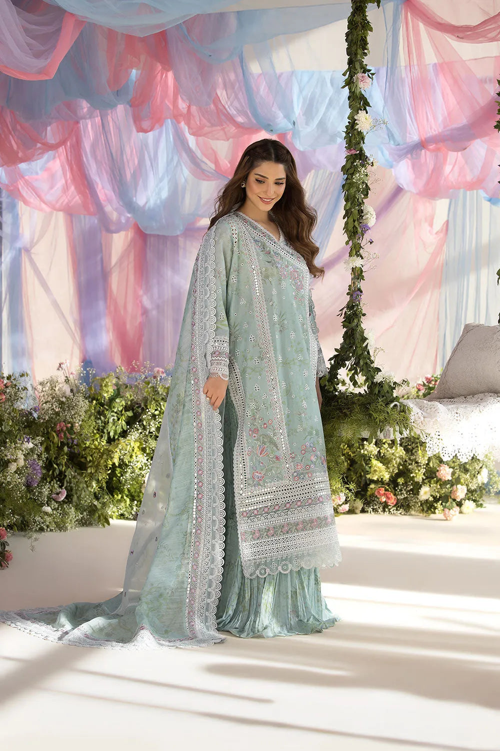 Sobia Nazir Luxury LAWN - Ramsha sky