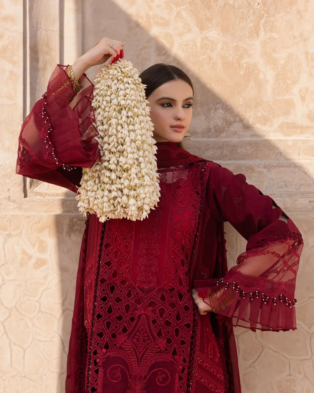 Parishay Lawn | Red of Roses