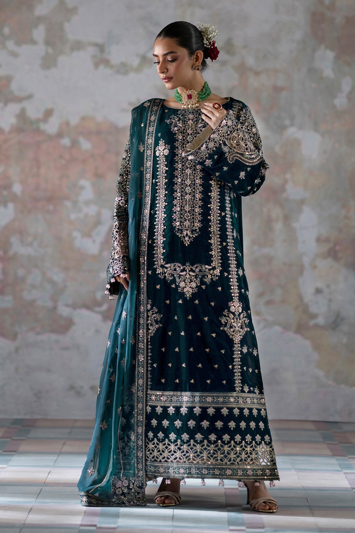 Emaan Adeel Saanjh Luxury Velvet MEHER