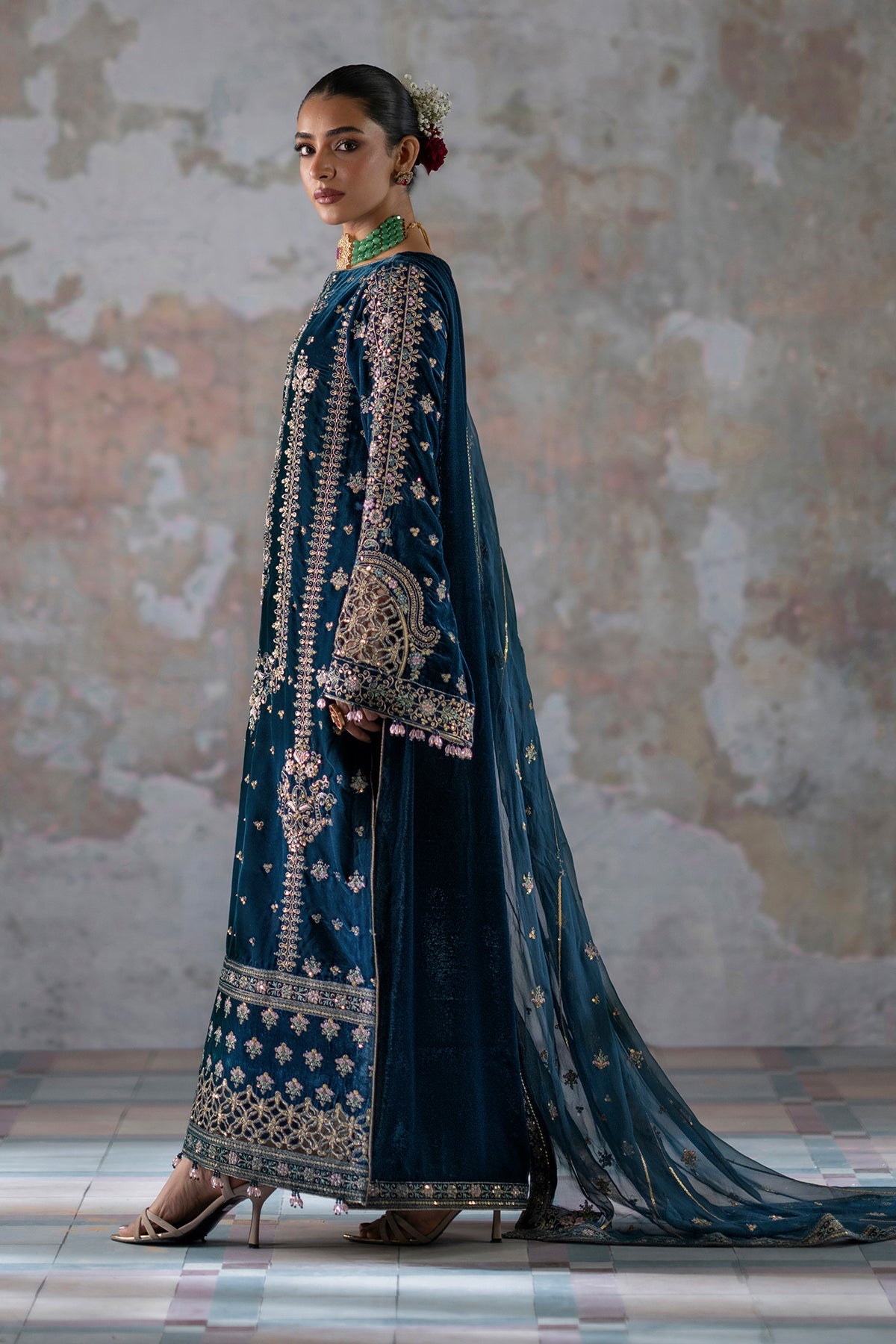 Emaan Adeel Saanjh Luxury Velvet MEHER