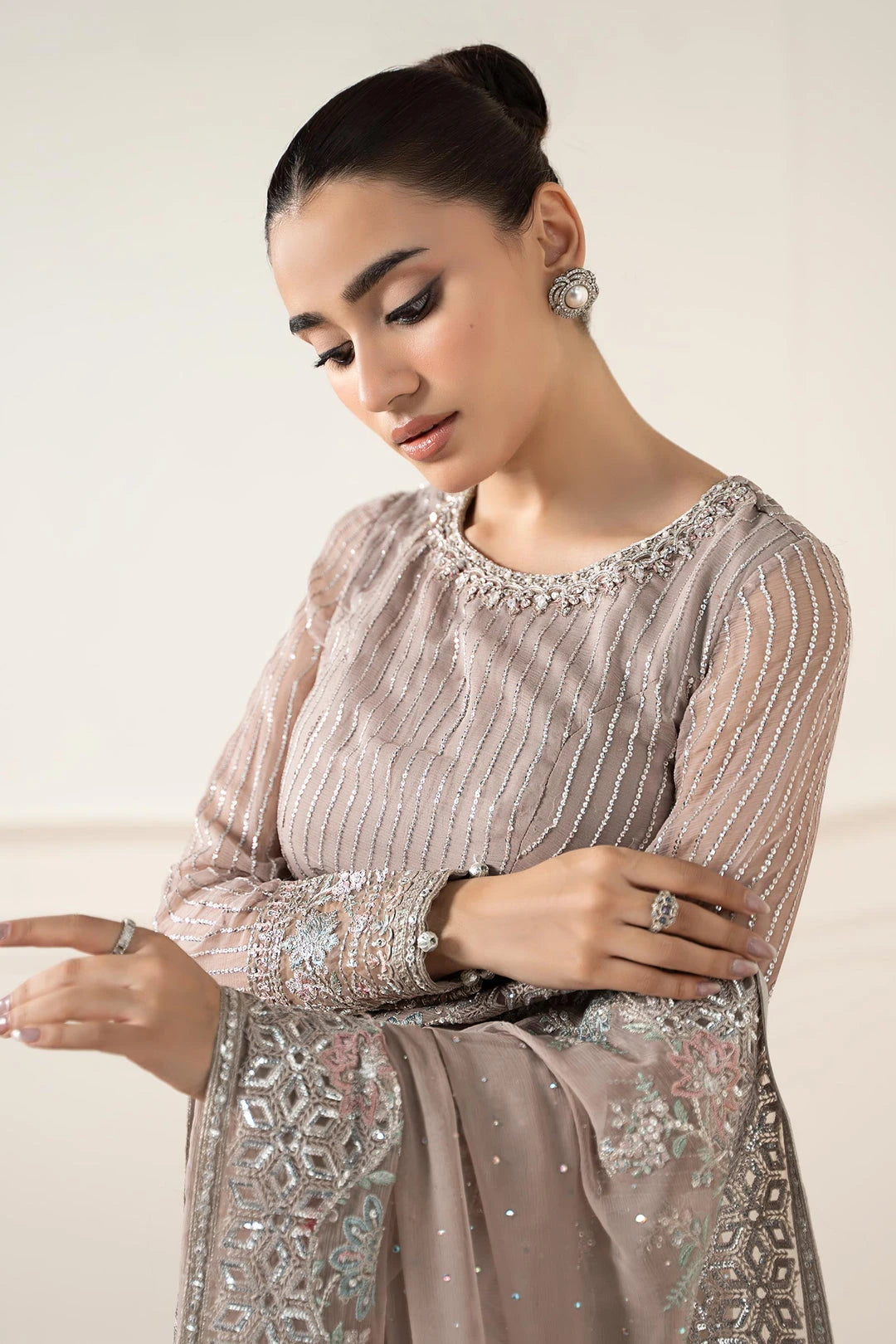 M.B Saree | Fluent Rose Pink