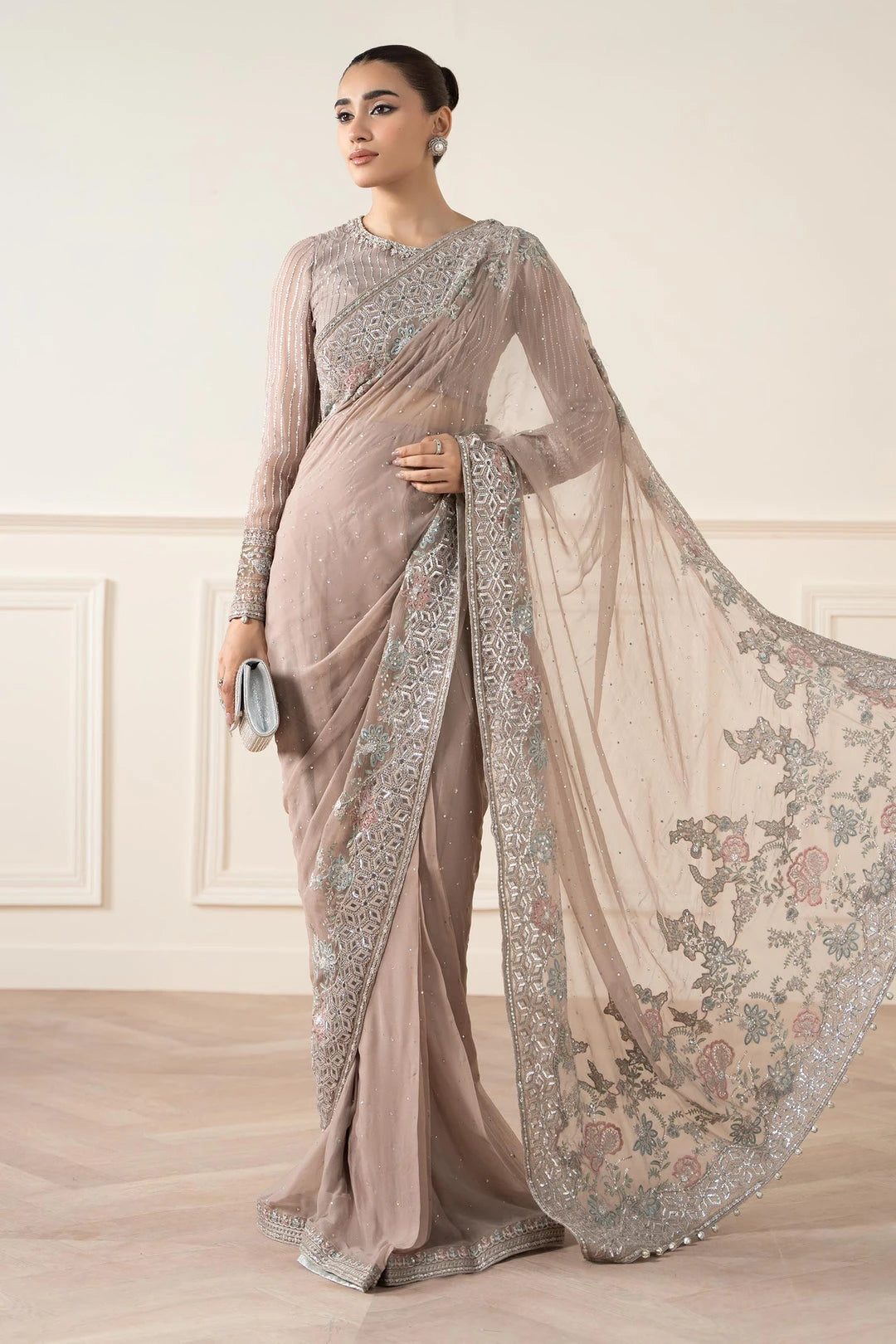 M.B Saree | Fluent Rose Pink