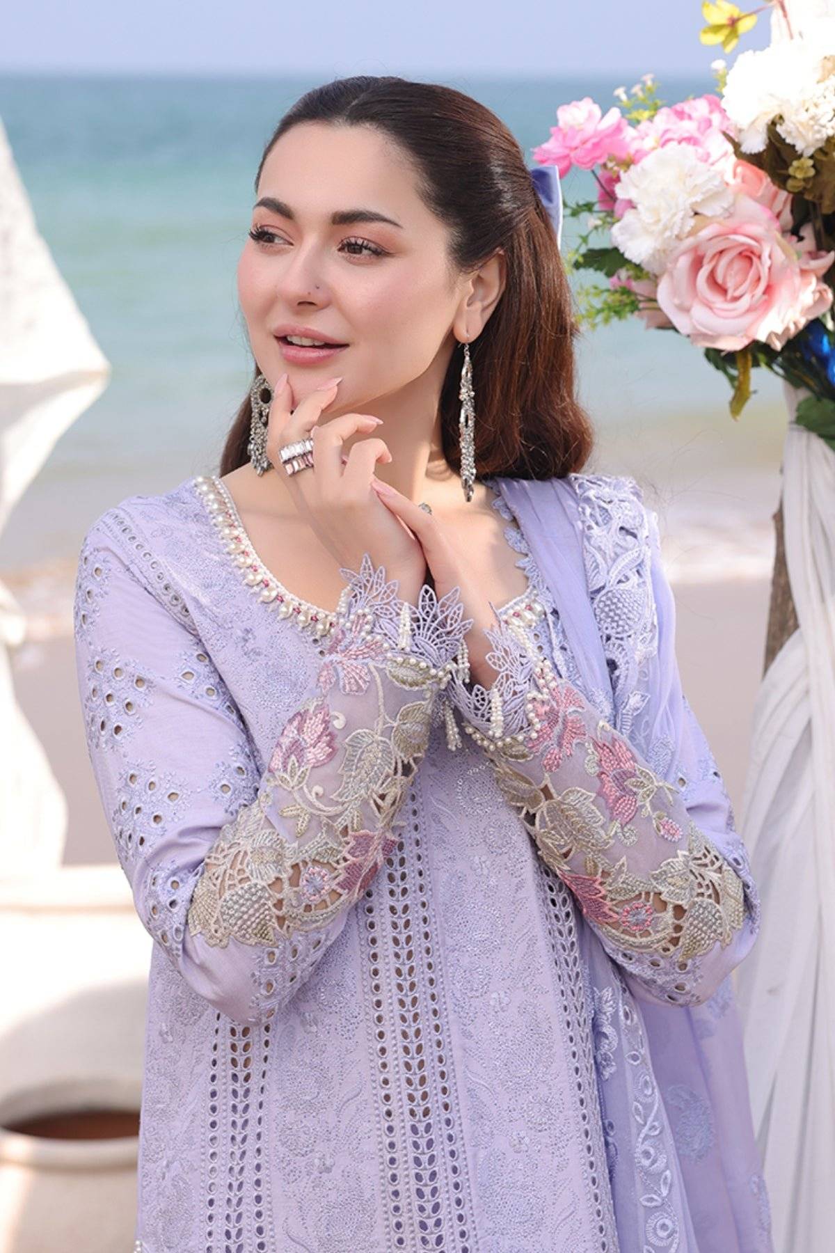 IMROZIA LAWN LILAC - Feeha
