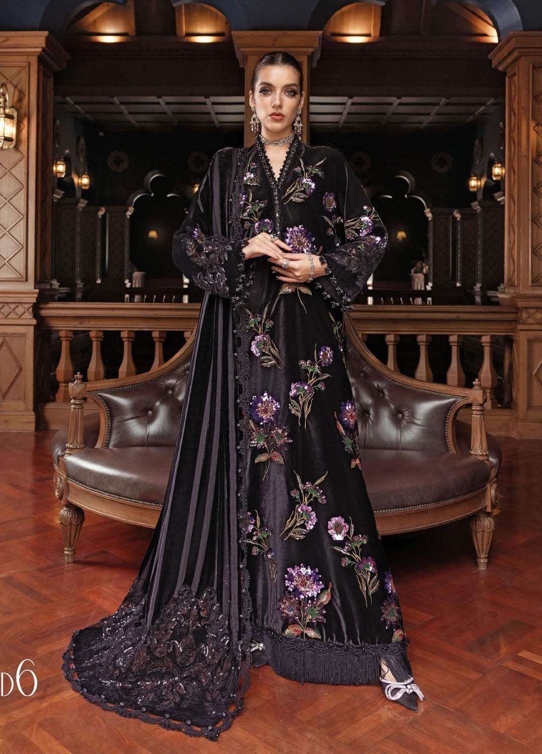 M.B Winter Luxe Embellish Velvet _ D6
