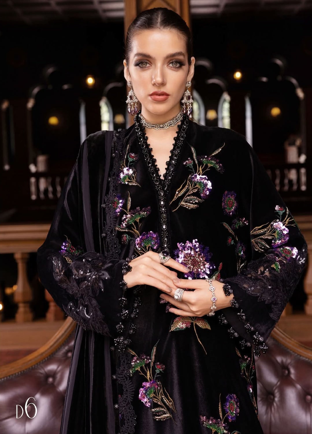 M.B Winter Luxe Embellish Velvet _ D6