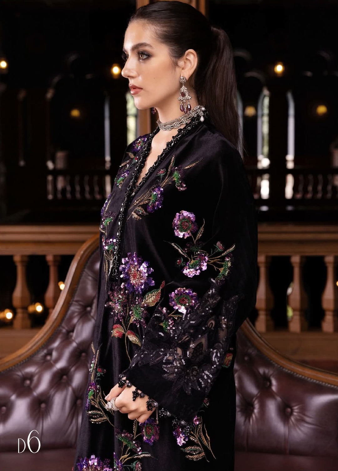 M.B Winter Luxe Embellish Velvet _ D6