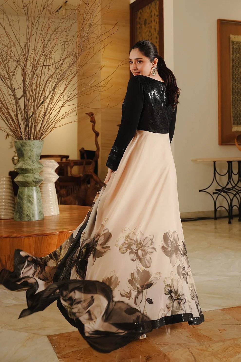 LULUSAR FARAIL CHIFFON DIGITAL MAXI