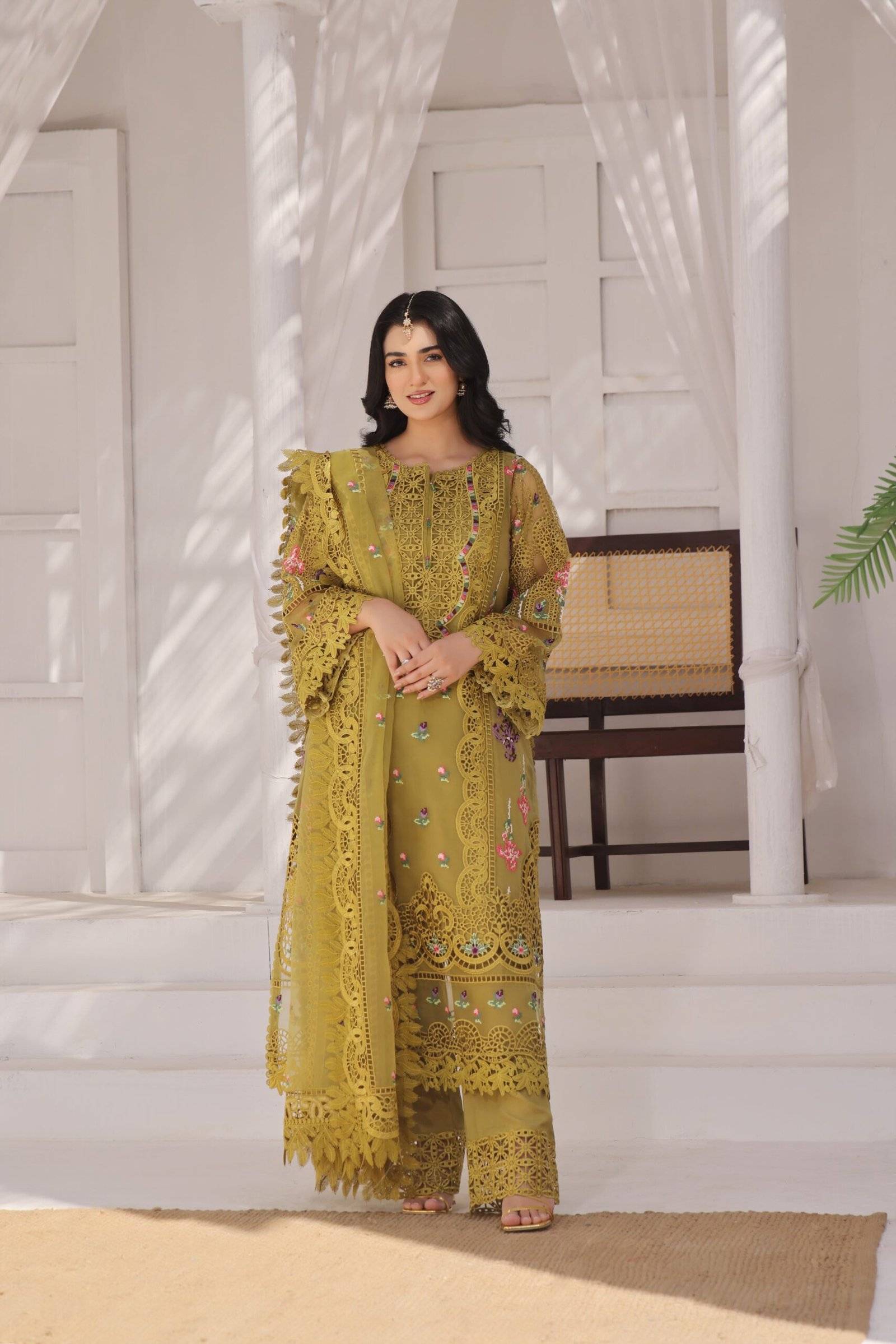 Aneela’s Sara khan Organza