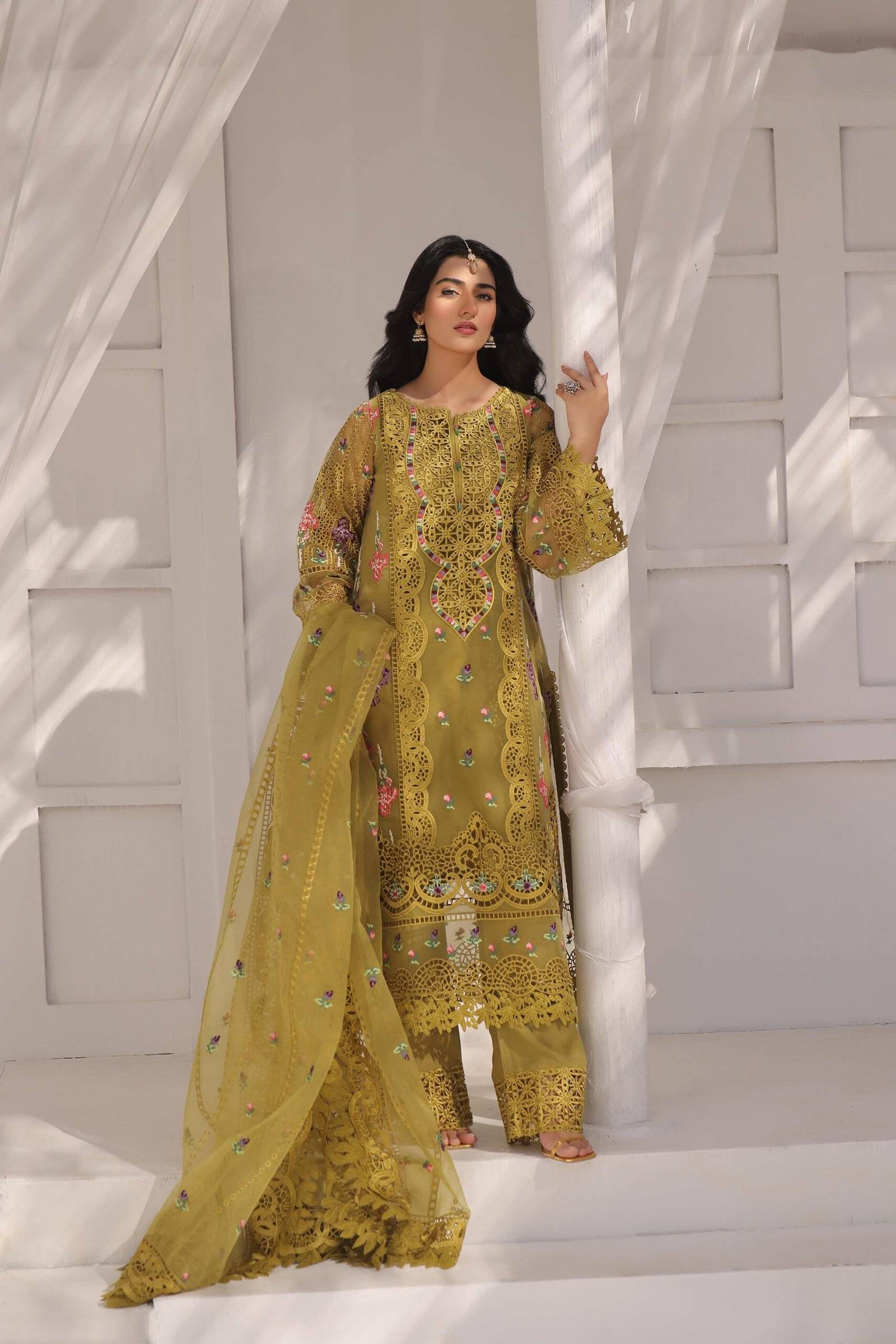 Aneela’s Sara khan Organza