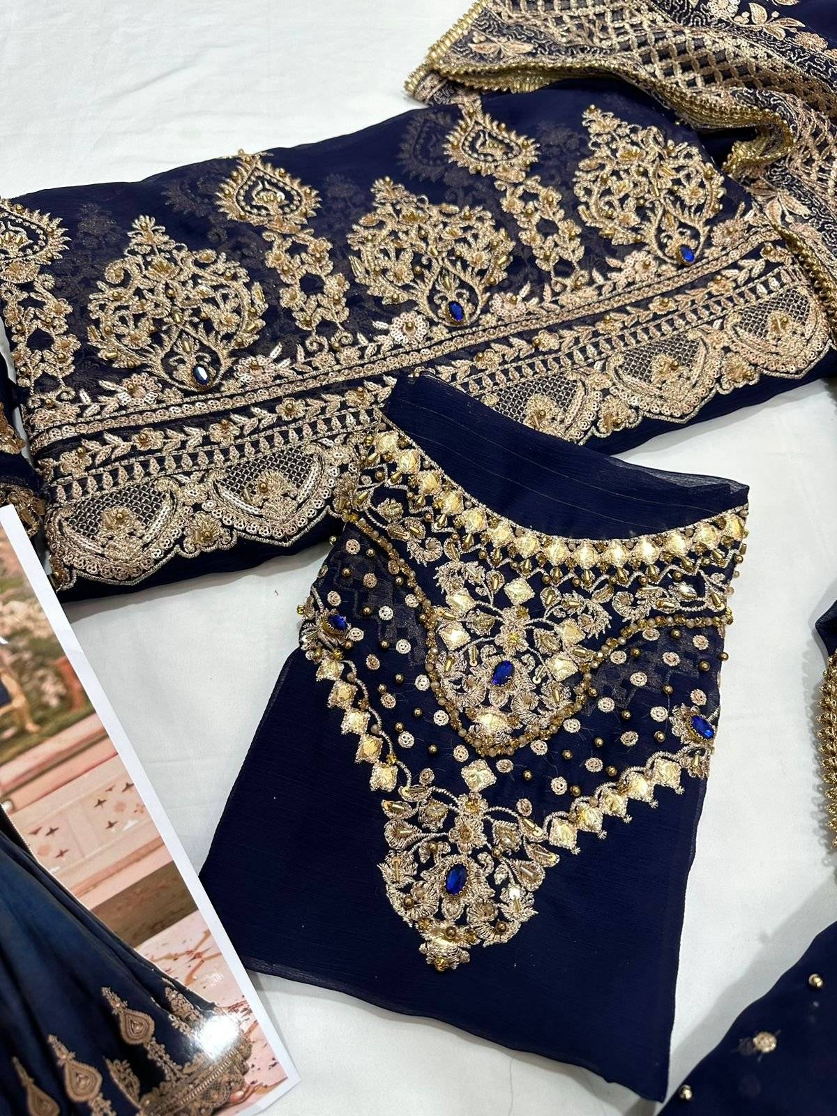 FAIZA SAQLAIN CHIFFON MAXI