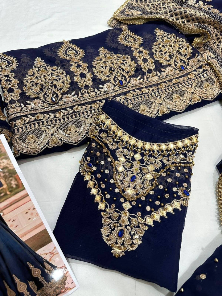 FAIZA SAQLAIN CHIFFON MAXI