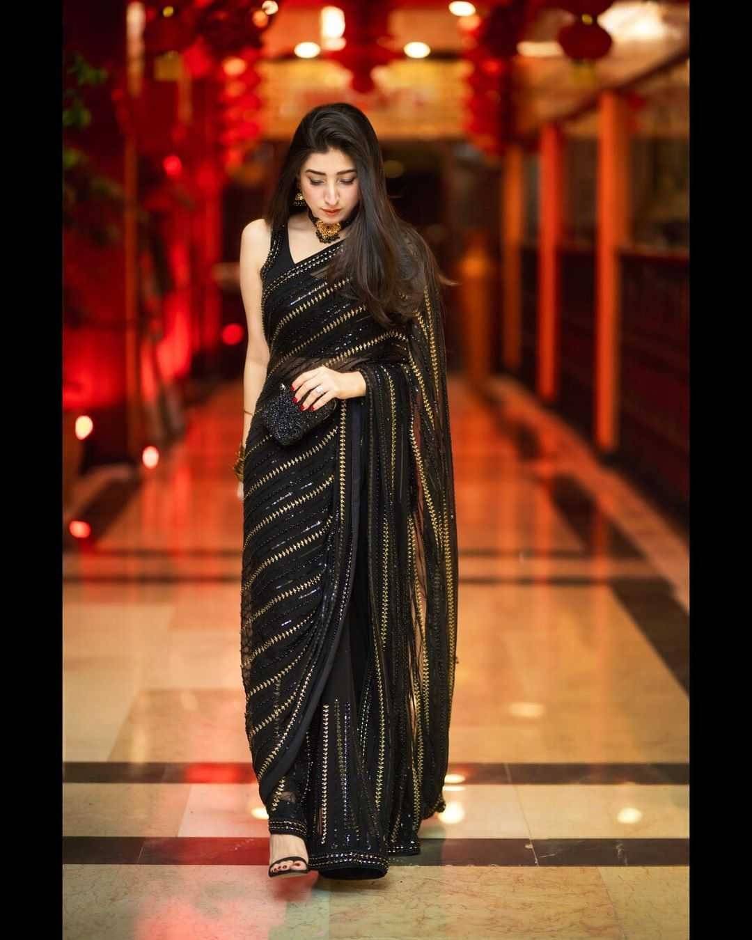 Maryam Nafees CHIFFON SAREE