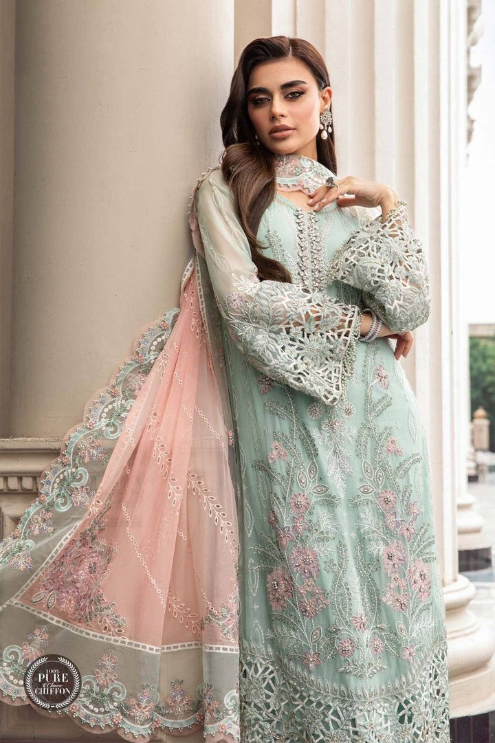 M.B chiffon Mint Green