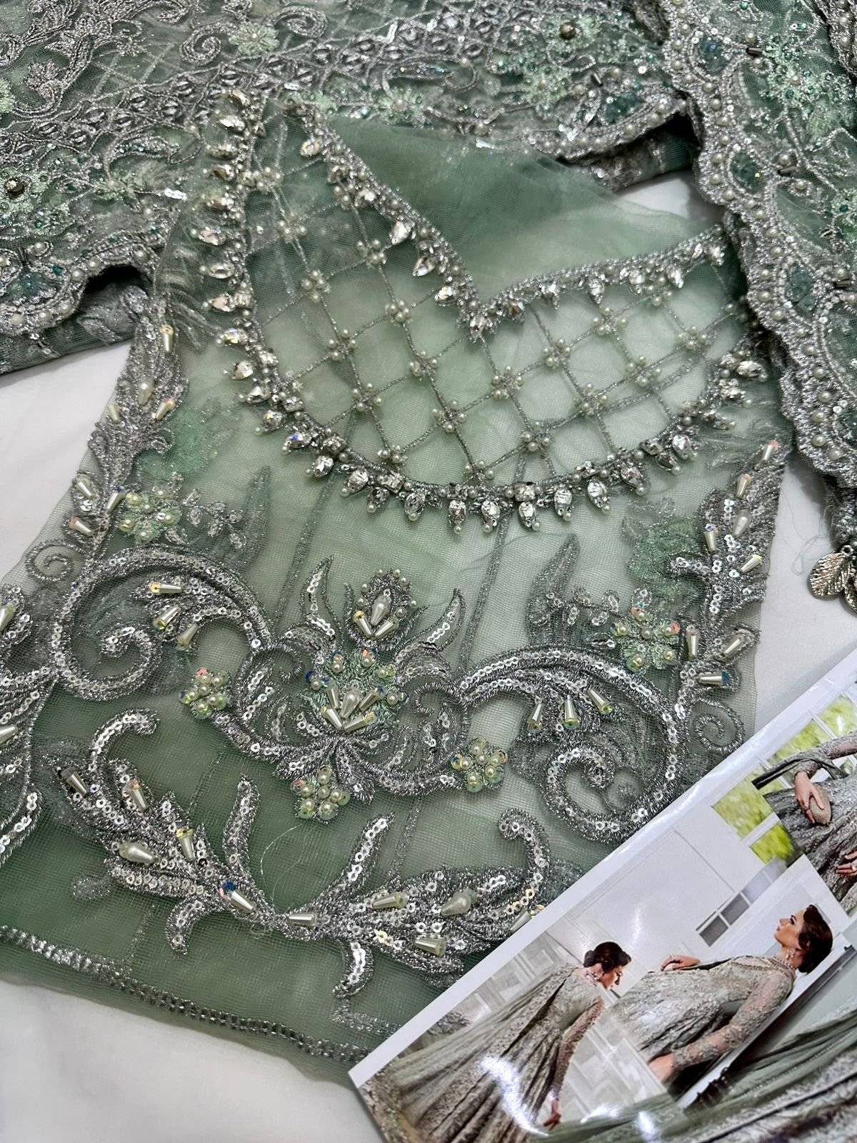 MB COUTURE MINT MAXI/lengha