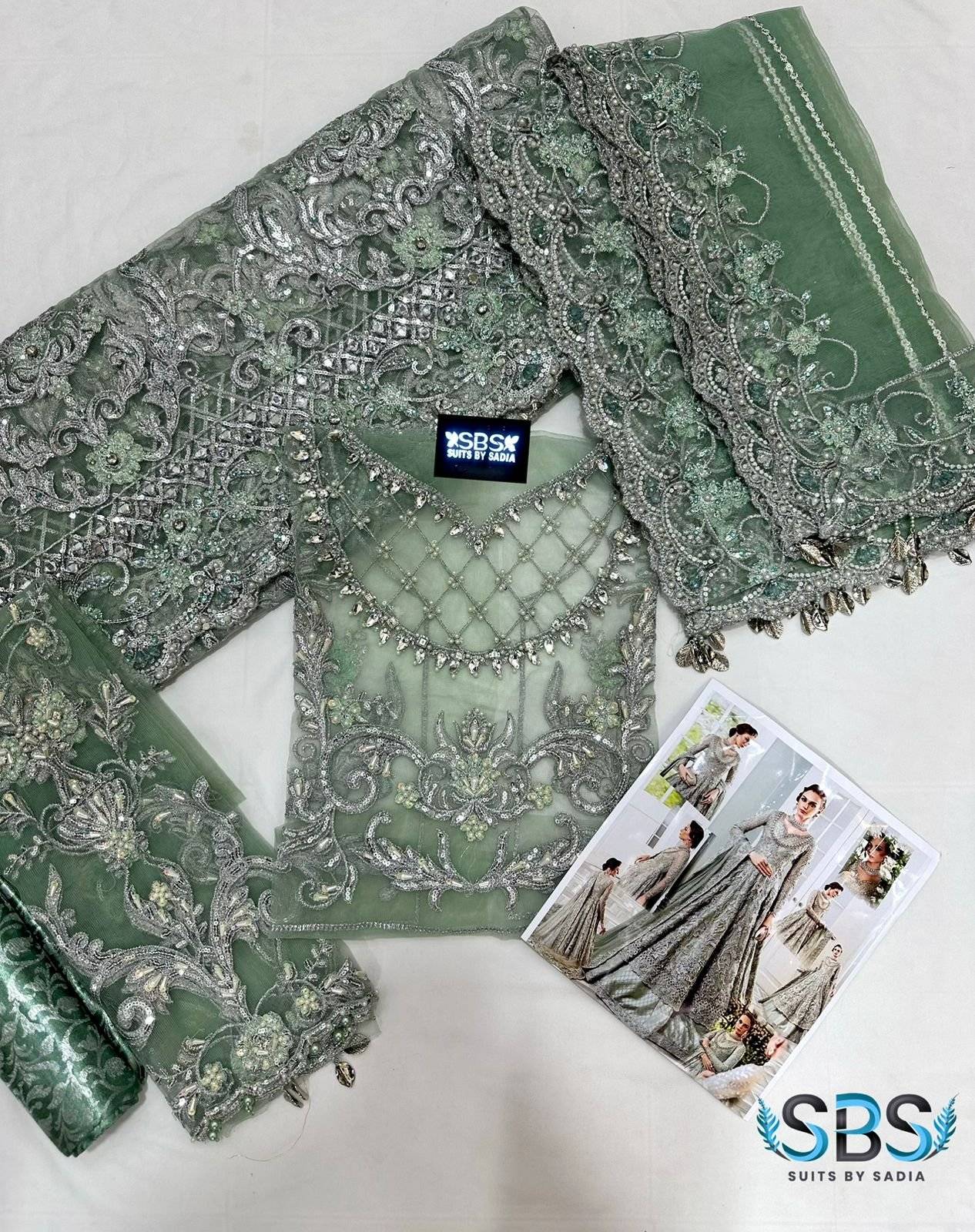 MB COUTURE MINT MAXI/lengha