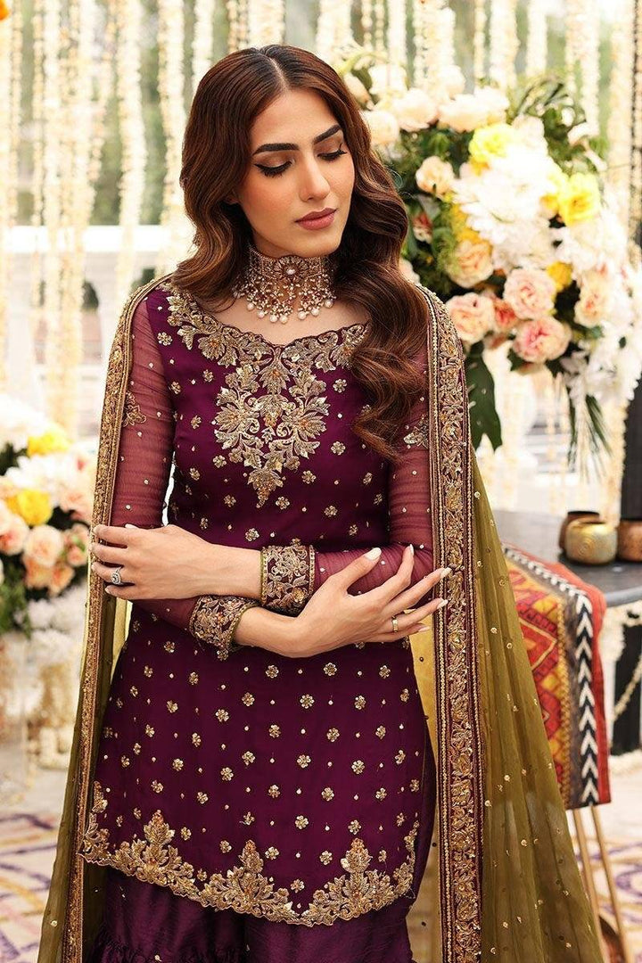 Aisha imran Purple garara