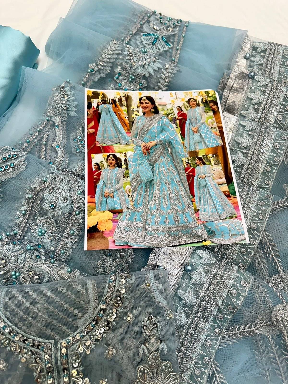 Afrozeh Ferozi Color Maxi