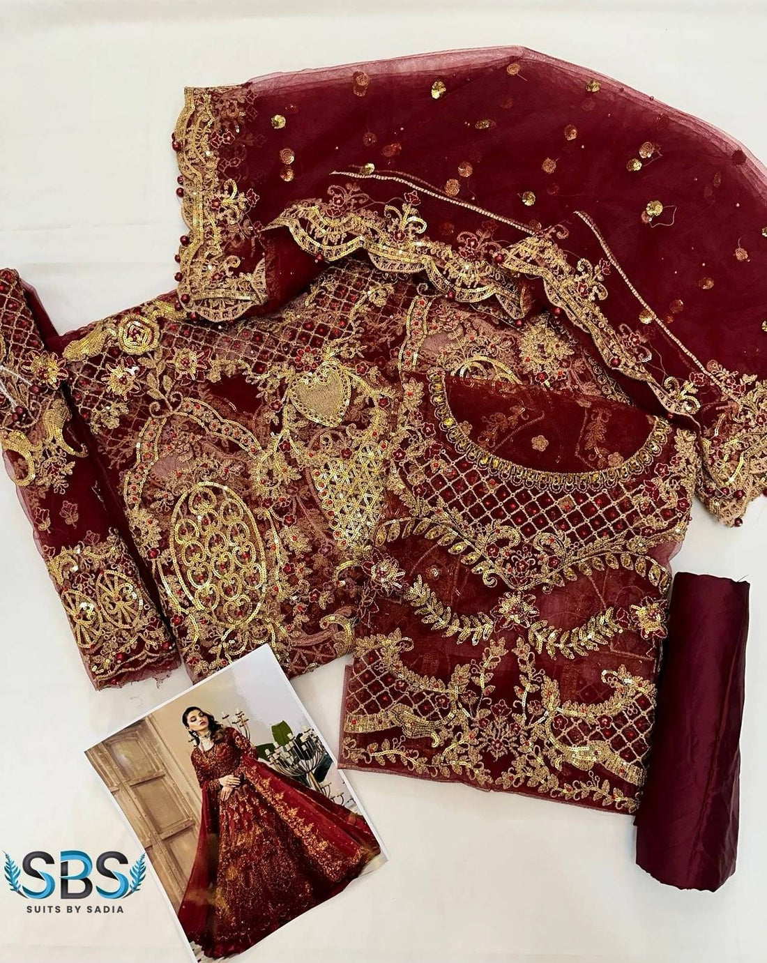 MEHROON COUTURE MAXI