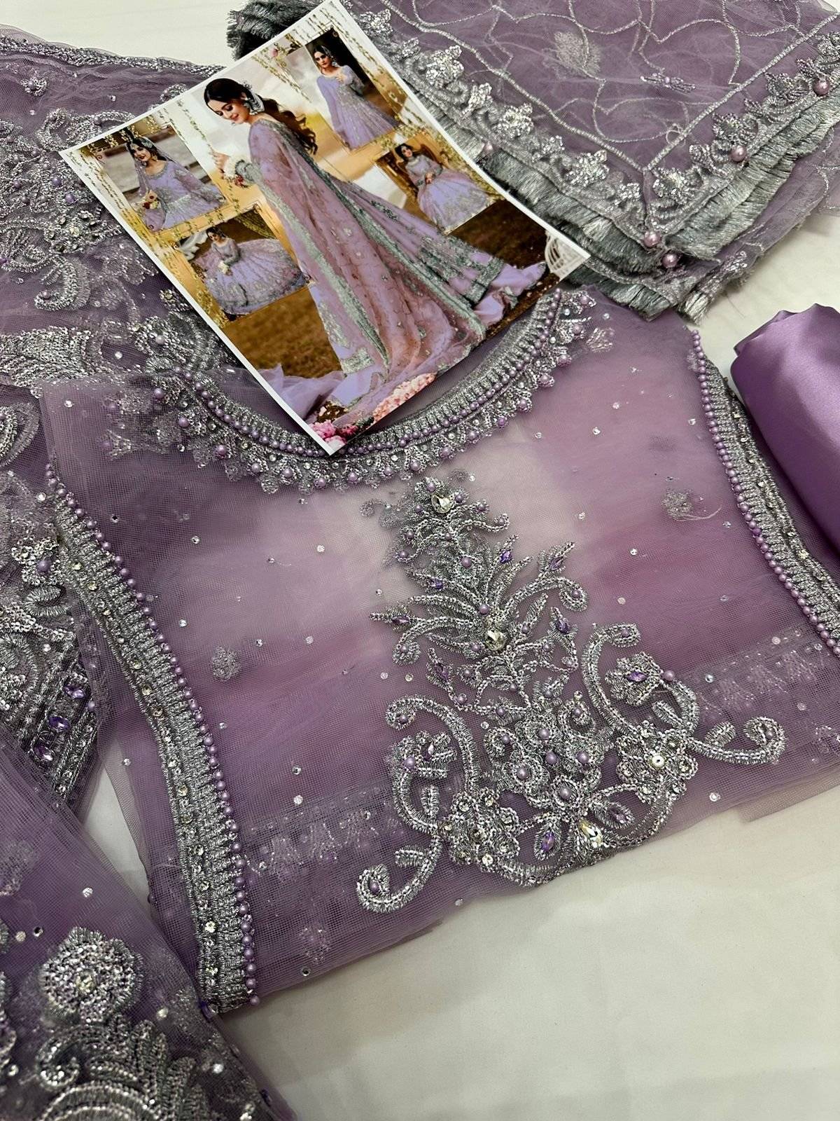 Aiman khan Now In lilac Color