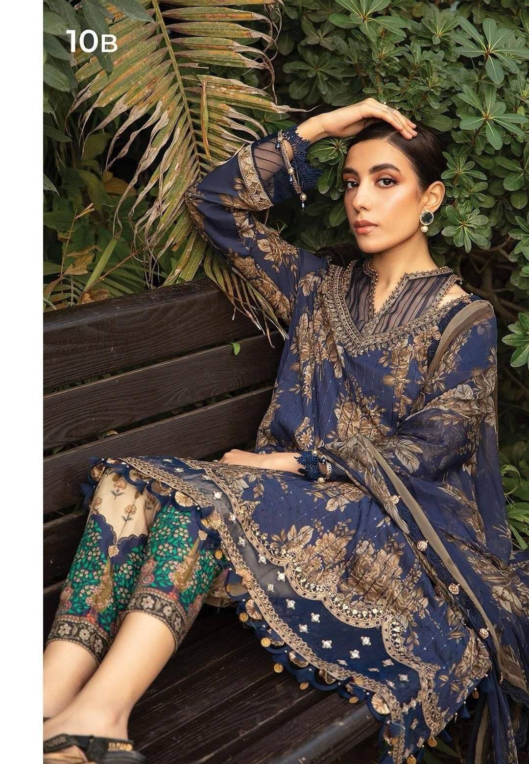 M.B lawn (blue sitara)