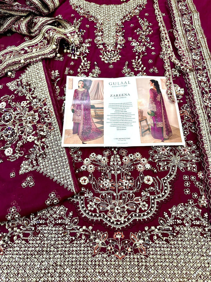 Gulaal chiffon zarina
