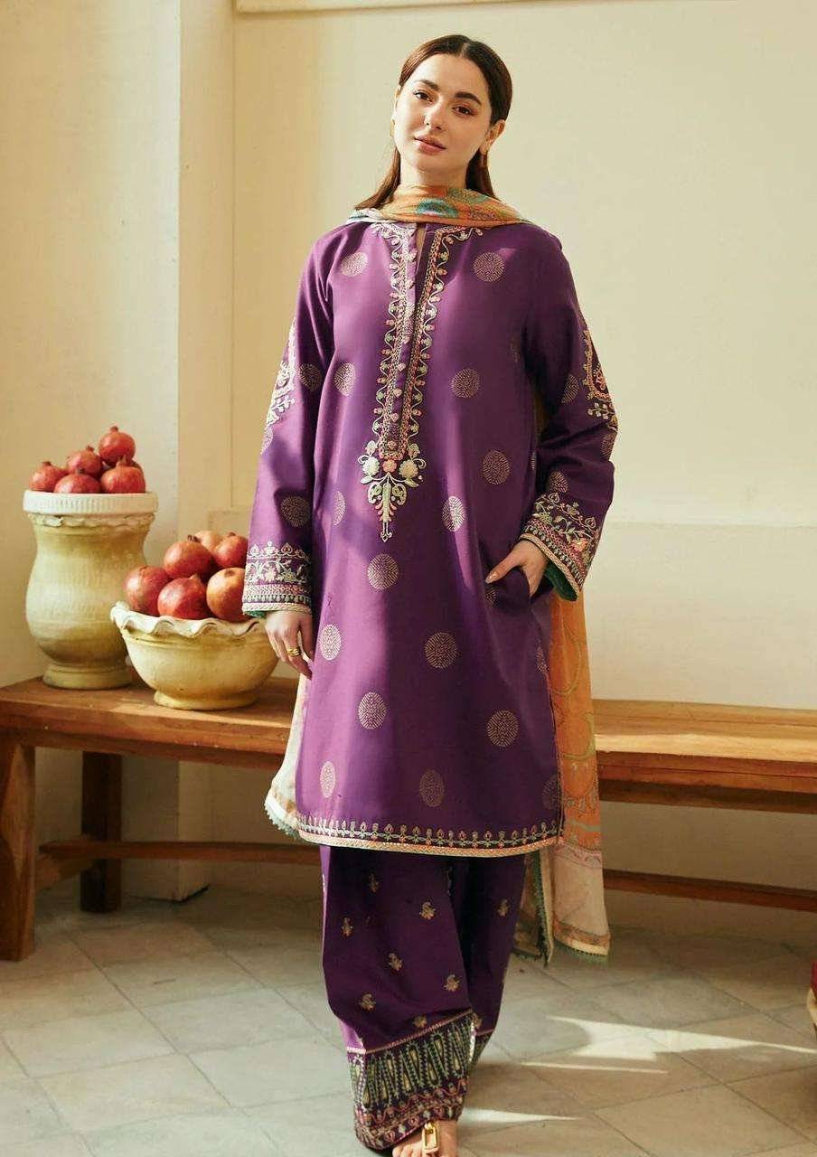 Coco By Zarashjha Lawn purple