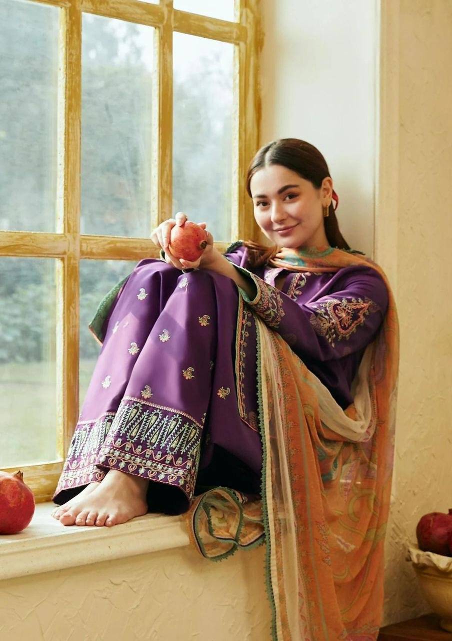Coco By Zarashjha Lawn purple