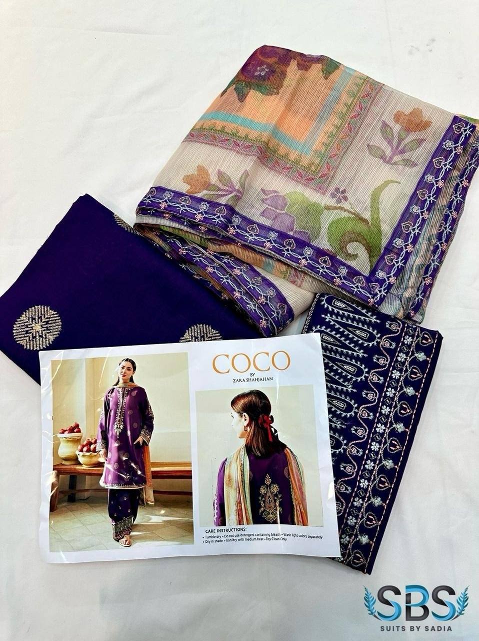 Coco By Zarashjha Lawn purple