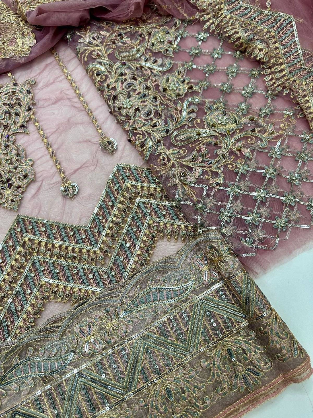 Akbar Aslam purple Maxi